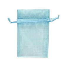 Creativ Company Organzabeutel Organza 7 x 10 cm 10 Stück, Hellblau