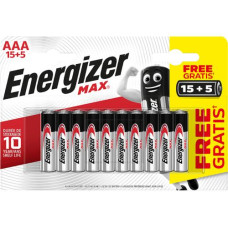 Energizer Batterie Max AAA 15+5 Stück