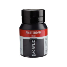 Amsterdam Acrylfarbe Standard Series Lampenschwarz deckend, 500 ml