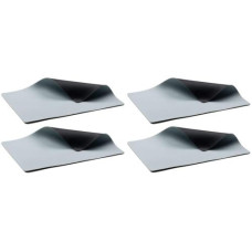 Bitz Tischset 33 cm x 46 cm, 4 Stück, Schwarz/Hellblau
