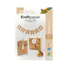 Folia Kraftkarton Kraftpapier A4 Uni 120/230 g/m², sortiert