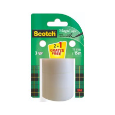 Scotch Klebeband Magic 19 mm x 15 m, 2 Rollen + 1 Gratis