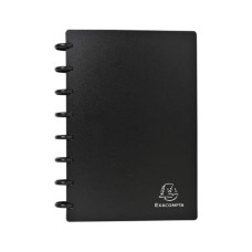 Exacompta Visitenkartenbuch für 120 Visitenkarten, Schwarz