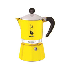 Bialetti Espressokocher Rainbow 3 Tassen, Gelb
