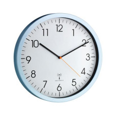 TFA Dostmann Funk-Wanduhr Hellblau, Ø 30.5 cm