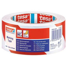 tesa Markierungsband Professional 60760, 50 mm x 33 m, Rot/Weiss tesa Markierungsband Professional 60760, 50 mm x 33 m, Rot/Weiss