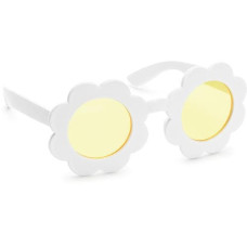 Partydeco Partybrille Gänseblümchen 13 x 6 x 13 cm, Weiss Partydeco Partybrille Gänseblümchen 13 x 6 x 13 cm, Weiss
