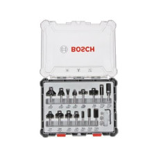 Bosch Professional Fräserset 6 mm-Schaft, 15-teilig Bosch Professional Fräserset 6 mm-Schaft, 15-teilig