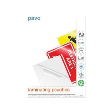 Pavo Laminierfolie A3, 125 µm, 100 Stück, Glänzend Pavo Laminierfolie A3, 125 µm, 100 Stück, Glänzend