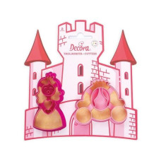 Decora Guetzli-Ausstecher-Set 2 Stück, Prinzessin