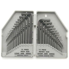 Toolland Winkelschlüssel-Set Zoll und metrisch Toolland Winkelschlüssel-Set Zoll und metrisch