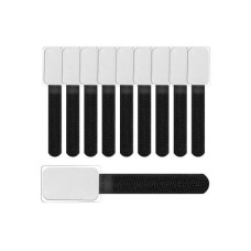 Label-the-cable Kabelbeschriftung MINI TAGS Schwarz mit Beschriftungsfeld