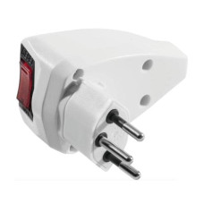 STEFFEN Montagestecker T12 mit Wippschalter Weiss