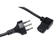 Diggelmann Netzkabel 5 m C13-T12 gewinkelt nach links Diggelmann Netzkabel 5 m C13-T12 gewinkelt nach links
