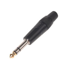 Bemero Stecker BC2002BK-M 6.3mm stereo Klinkenstecker schwarz