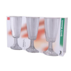 Bormioli Rocco Kaffeebecher Pilatus 200 ml, 3 Stück, Transparent/Weiss