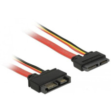 Delock Slim-SATA-Kabel rot, Verlängerung 30 cm