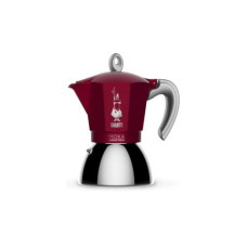 Bialetti Espressokocher New Moka Induktion 6 Tassen, Rot