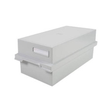 Biella Karteibox A6 1200 Karten, Grau