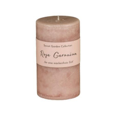 Schulthess Kerzen Anti-Mücken-Kerze Secret Garden Rose Geranium 12 cm