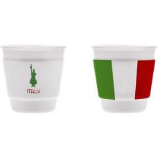 Bialetti Espressotasse Italia 60 ml, 1 Stück, Weiss