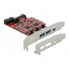 Delock PCI-Express-Karte 90492 USB 3.1 Gen.2 USB-A + 2x USB-C