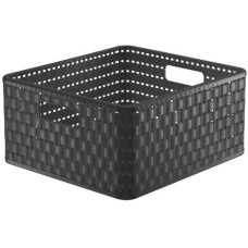 Rotho Aufbewahrungskorb Country 32.8 x 30 x 16 cm, Anthrazit Rotho Aufbewahrungskorb Country 32.8 x 30 x 16 cm, Anthrazit