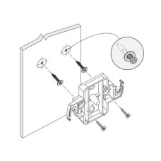 HPE Aruba Wandhalterung Low Profile Basic AP Kit AP-MNT-W4 HPE Aruba Wandhalterung Low Profile Basic AP Kit AP-MNT-W4
