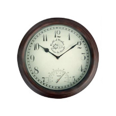 Esschert Design Gartenuhr Braun, Ø 30.5 cm