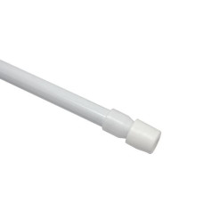 Gardinia Klemmstange 90-120 cm, Ø 8 mm Weiss, 2 Stück