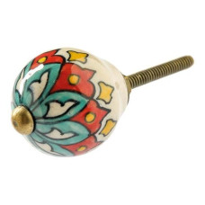 Tranquillo Möbelgriff handgemacht, Ø 3 cm, Mehrfarbig/Gold Tranquillo Möbelgriff handgemacht, Ø 3 cm, Mehrfarbig/Gold