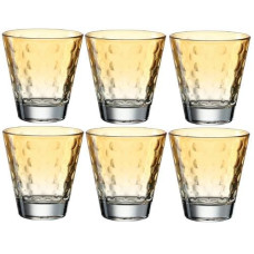 Leonardo Trinkglas Optic Pastell 215 ml, 6 Stück, Orange