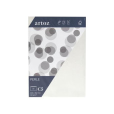 Artoz Couvert Perle C5, 5 Stück, Weiss Artoz Couvert Perle C5, 5 Stück, Weiss