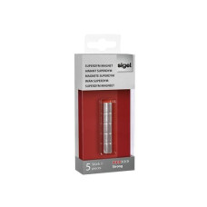 Sigel Magnetplättchen Strong Ø 10 x 10 mm, 5 Stück