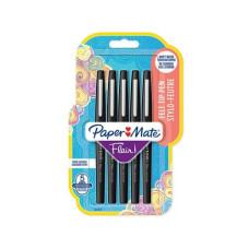 Paper Mate Fineliner Flair Medium 0.7 mm, Schwarz, 5 Stück Paper Mate Fineliner Flair Medium 0.7 mm, Schwarz, 5 Stück