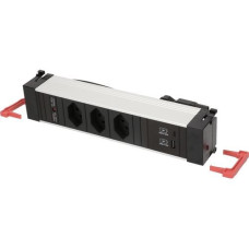 Bachmann Einbausteckerleiste POWER FRAME 3x T13, 1x USB A/C