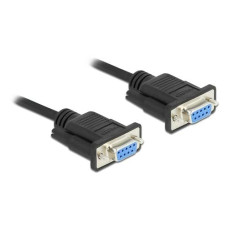 Delock Anschlusskabel RS-232 - RS-232 DB9 (f-f), Nullmodem 2 m Delock Anschlusskabel RS-232 - RS-232 DB9 (f-f), Nullmodem 2 m