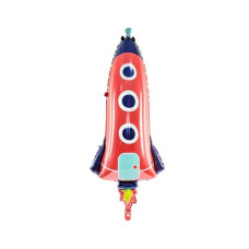 Partydeco Folienballon Rocket Mehrfarbig Partydeco Folienballon Rocket Mehrfarbig