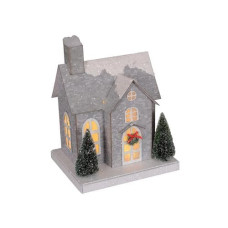 Dameco Aufsteller XMAS Haus, 25 cm, Grau