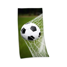 Herding Duschtuch Fussball 75 x 150 cm, Grün/Schwarz/Weiss Herding Duschtuch Fussball 75 x 150 cm, Grün/Schwarz/Weiss