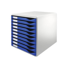 Leitz Schubladenbox Formular-Set 10 Schubladen, Blau Leitz Schubladenbox Formular-Set 10 Schubladen, Blau