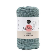lalana Wolle Carina 3 mm, 200 g, Blaugrau