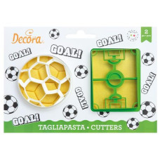 Decora Guetzli-Ausstecher-Set 2 Stück, Fussball