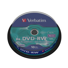 Verbatim DVD-RW 43552 4.7 GB, Spindel (10 Stück) Verbatim DVD-RW 43552 4.7 GB, Spindel (10 Stück)