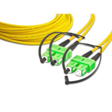 Lightwin LWL-Patchkabel SC/APC-SC/APC, Singlemode, Duplex, 10m