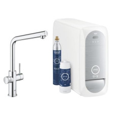 GROHE Küchenarmatur Blue Home L-Auslauf, Starter Kit, Chrom GROHE Küchenarmatur Blue Home L-Auslauf, Starter Kit, Chrom
