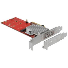 Delock Host Bus Adapter 2x NVME M.2 SSDs, PCI-Ex8, bootfähig