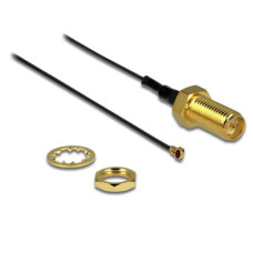 Delock Antennenkabel RP-SMA zu MHF4, 20cm, zum Einbau Delock Antennenkabel RP-SMA zu MHF4, 20cm, zum Einbau