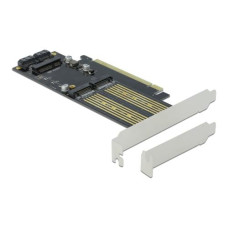 Delock Host Bus Adapter PCI-Ex16v4 - M.2 Key-B, M.2 Key-M, mSATA