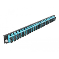 Delock Verteilerplatte Frontblende 24 Port SC Duplex OM3 MM aqua